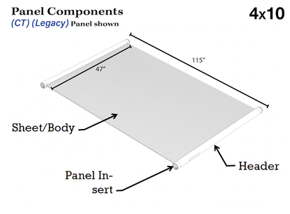 FAFCO SunSaver CT (Legacy) 4 x 10 Solar Pool Heating Panel, 2" Header, Standard 48" panel width