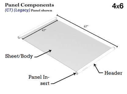 FAFCO SunSaver CT (Legacy) 4 x 6 Solar Pool Heating Panel, 2" Header, Standard 48" panel width
