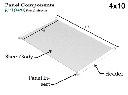 FAFCO SunSaver CT (Pro) 4 x 10 Solar Pool Heating Panel, 2" Header, 46" panel width