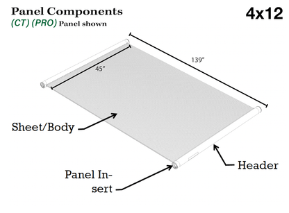 FAFCO SunSaver CT (Pro) 4 x 12 Solar Pool Heating Panel, 2" Header, 46" panel width