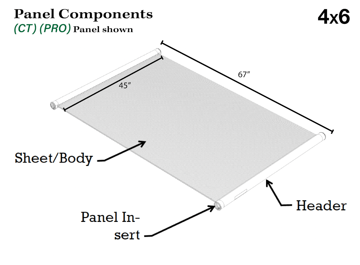 FAFCO SunSaver CT (Pro) 4 x 6 Solar Pool Heating Panel, 2" Header, 46" panel width